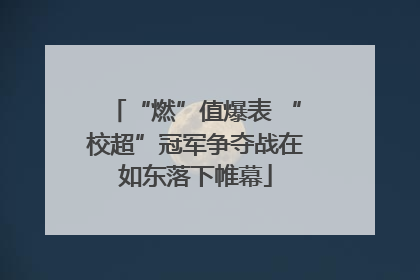 “燃”值爆表 “校超”冠军争夺战在如东落下帷幕