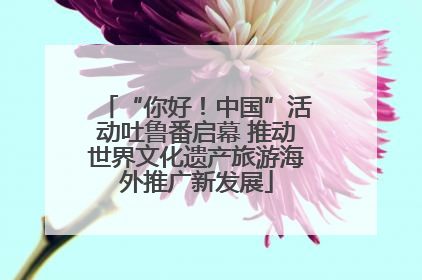 “你好！中国”活动吐鲁番启幕 推动世界文化遗产旅游海外推广新发展