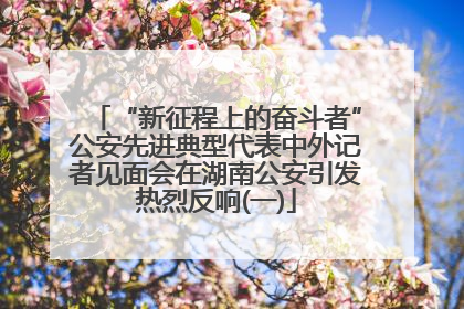 “新征程上的奋斗者”公安先进典型代表中外记者见面会在湖南公安引发热烈反响(一)