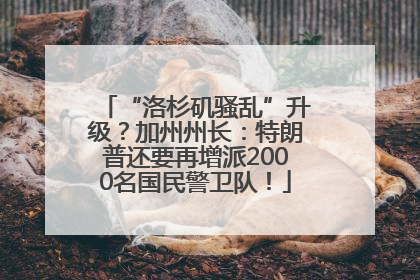 “洛杉矶骚乱”升级？加州州长：特朗普还要再增派2000名国民警卫队！