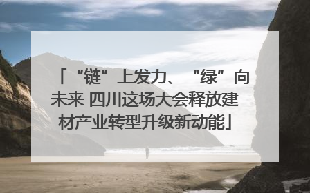 “链”上发力、“绿”向未来 四川这场大会释放建材产业转型升级新动能