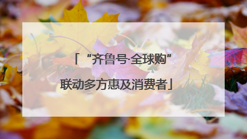 “齐鲁号·全球购”联动多方惠及消费者