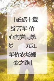 砥砺十载绽芳华 侨心向党同筑梦——元江华侨农场蝶变之路