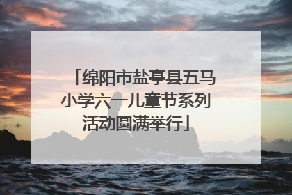 绵阳市盐亭县五马小学六一儿童节系列活动圆满举行
