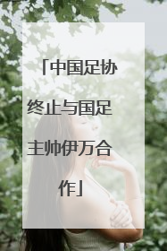 中国足协终止与国足主帅伊万合作