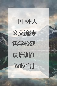 中外人文交流特色学校建设培训在汉收官