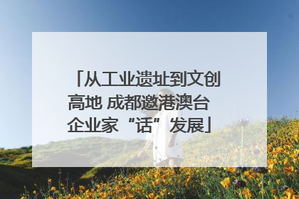 从工业遗址到文创高地 成都邀港澳台企业家“话”发展
