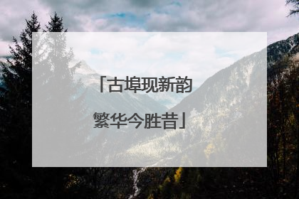 古埠现新韵 繁华今胜昔