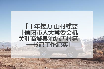 十年接力 山村蝶变│信阳市人大常委会机关驻商城县油坊店村第一书记工作纪实