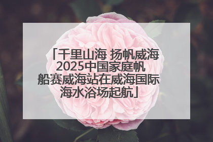 千里山海 扬帆威海 2025中国家庭帆船赛威海站在威海国际海水浴场起航