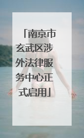 南京市玄武区涉外法律服务中心正式启用