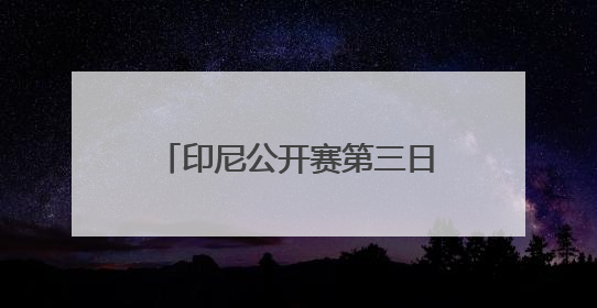 印尼公开赛第三日：国羽焦点战 石宇奇、李诗沣领衔