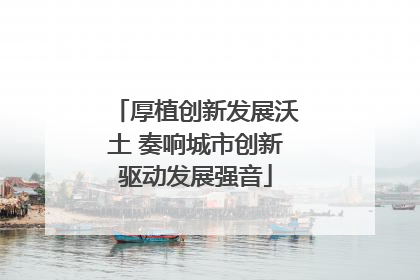 厚植创新发展沃土 奏响城市创新驱动发展强音