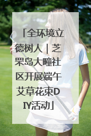 全环境立德树人｜芝罘岛大疃社区开展端午艾草花束DIY活动