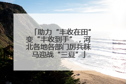助力“丰收在田”变“丰收到手”，河北各地各部门厉兵秣马迎战“三夏”