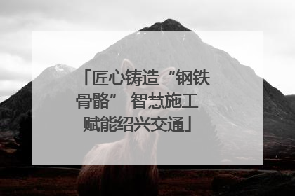 匠心铸造“钢铁骨骼” 智慧施工赋能绍兴交通