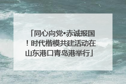 同心向党•赤诚报国！时代楷模共建活动在山东港口青岛港举行
