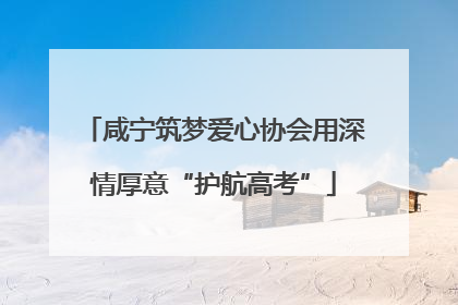 咸宁筑梦爱心协会用深情厚意“护航高考”
