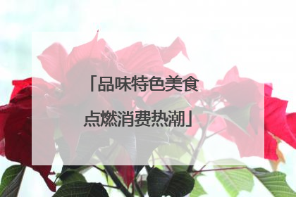 品味特色美食 点燃消费热潮