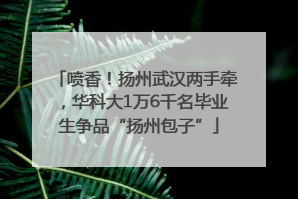 喷香！扬州武汉两手牵，华科大1万6千名毕业生争品“扬州包子”