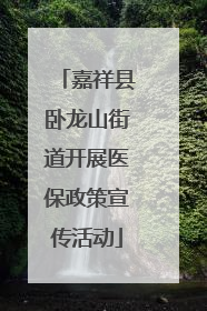 嘉祥县卧龙山街道开展医保政策宣传活动