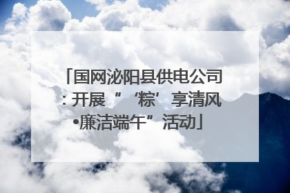 国网泌阳县供电公司：开展“‘粽’享清风 •廉洁端午”活动