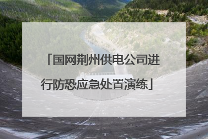 国网荆州供电公司进行防恐应急处置演练
