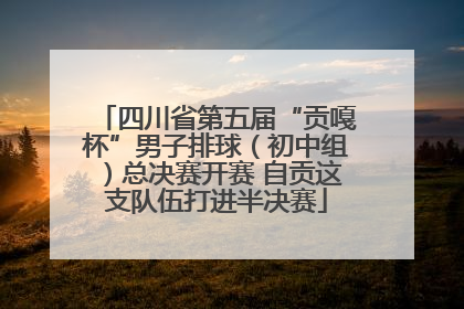 四川省第五届“贡嘎杯”男子排球（初中组）总决赛开赛 自贡这支队伍打进半决赛