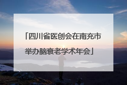 四川省医创会在南充市举办脑衰老学术年会