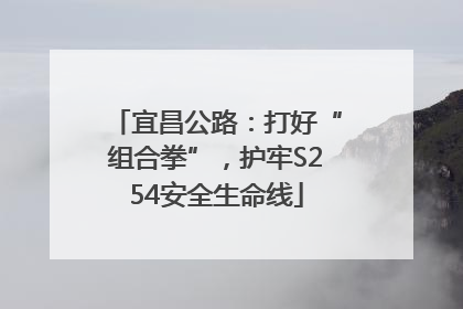 宜昌公路：打好“组合拳”，护牢S254安全生命线