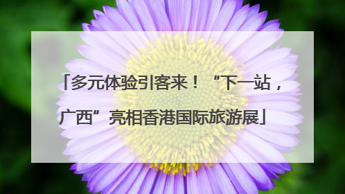 多元体验引客来！“下一站，广西”亮相香港国际旅游展