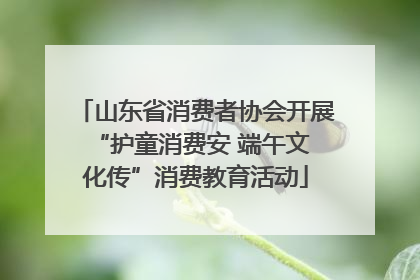 山东省消费者协会开展 “护童消费安 端午文化传”消费教育活动