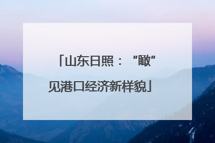 山东日照：“瞰”见港口经济新样貌