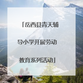 岳西县青天辅导小学开展劳动教育系列活动