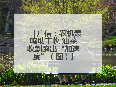 广信：农机轰鸣助丰收 油菜收割跑出“加速度”（图）