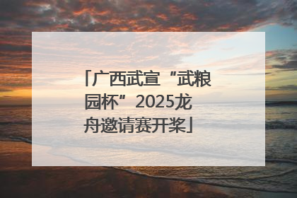 广西武宣“武粮园杯”2025龙舟邀请赛开桨