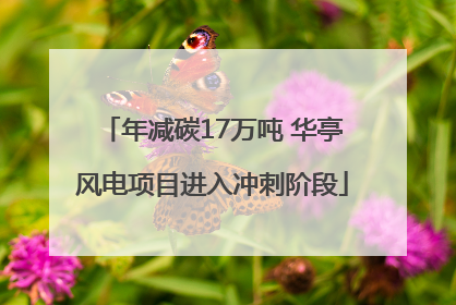 年减碳17万吨 华亭风电项目进入冲刺阶段