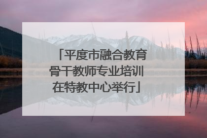 平度市融合教育骨干教师专业培训在特教中心举行