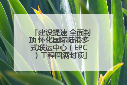 建设提速 全面封顶 怀化国际陆港多式联运中心（EPC）工程圆满封顶