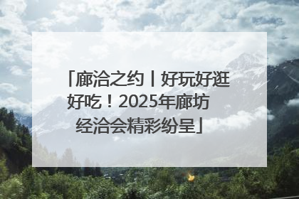 廊洽之约丨好玩好逛好吃！2025年廊坊经洽会精彩纷呈