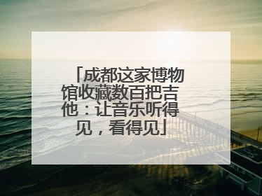 成都这家博物馆收藏数百把吉他：让音乐听得见，看得见