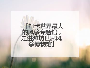 打卡世界最大的风筝专题馆，走进潍坊世界风筝博物馆