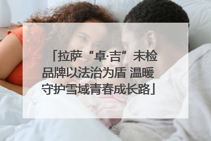 拉萨“卓·吉”未检品牌以法治为盾 温暖守护雪域青春成长路