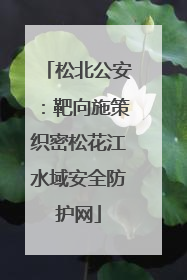 松北公安：靶向施策织密松花江水域安全防护网