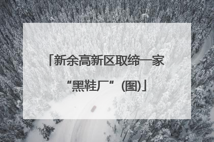 新余高新区取缔一家“黑鞋厂”(图)