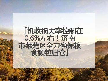机收损失率控制在0.6%左右！济南市莱芜区全力确保粮食颗粒归仓