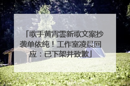 歌手黄霄雲新歌文案抄袭单依纯！工作室凌晨回应：已下架并致歉