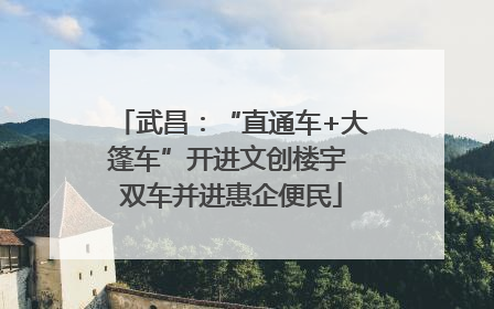 武昌：“直通车+大篷车”开进文创楼宇 双车并进惠企便民