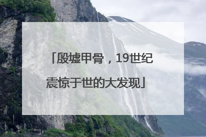 殷墟甲骨，19世纪震惊于世的大发现