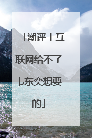 潮评丨互联网给不了韦东奕想要的